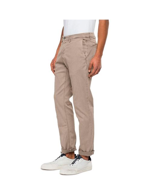 Replay Benni Hyperchino Color Xlite Jeans in Natural für Herren