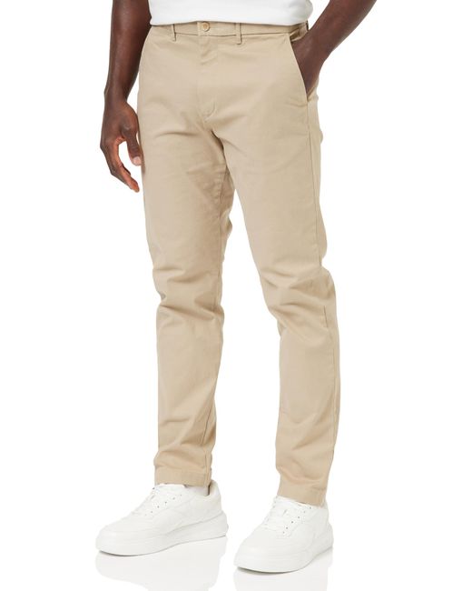 Tommy Hilfiger Natural Chelsea Chino Essential Twill Woven Pants for men