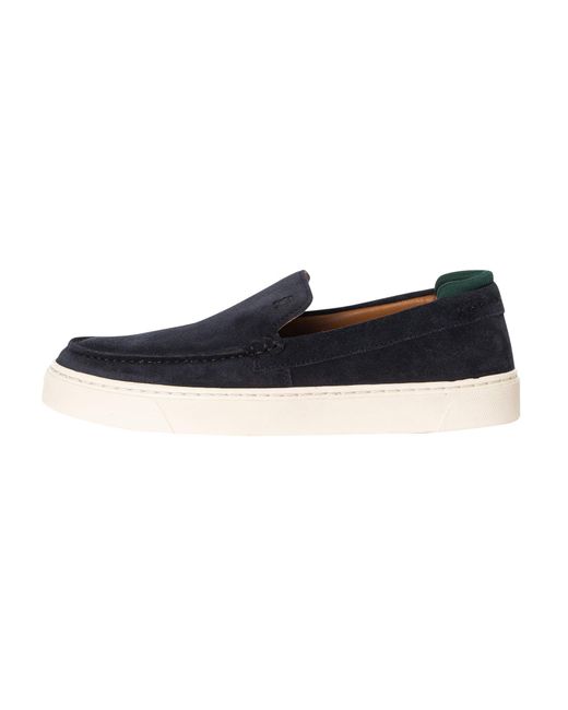 Tommy Hilfiger Casual Blue Suede Loafers for men