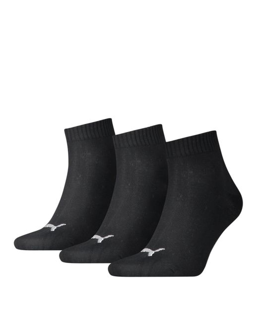PUMA Kvarts-sokker Quarter Socken in Black für Herren