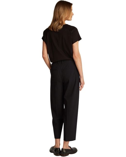 Tommy Hilfiger Black Stoffhose Stretch Tapered Knöchelfrei