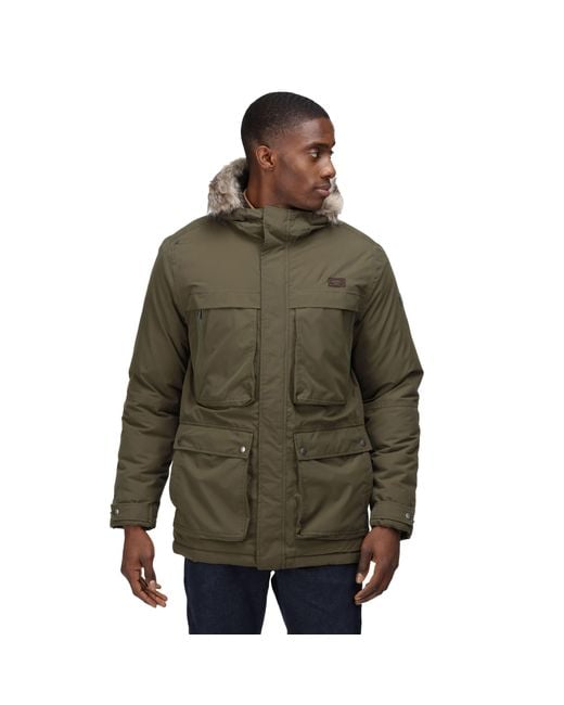 Regatta Green S Waterproof Thermoguard Battery Powered Heating Volter Parka for men