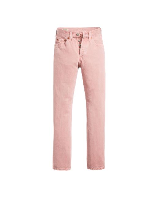 Levi's Pink 501 Jeans Long Bottoms