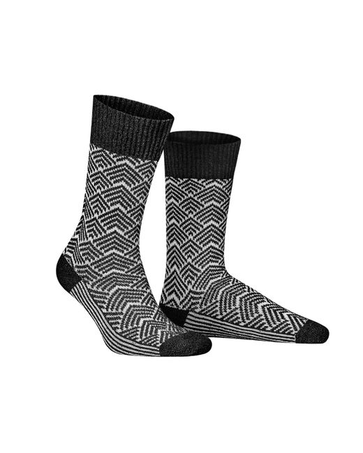 Hudson Black Rare Soh Knit Socks for men