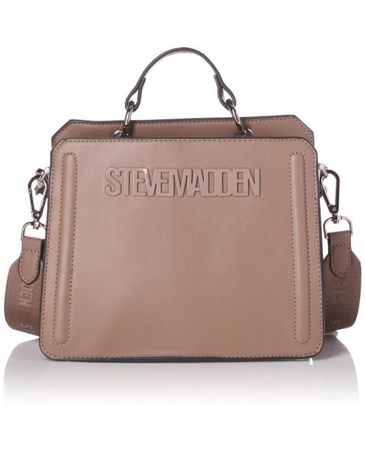 Steve Madden Brown Bevelyn Convertible Crossbody Bag