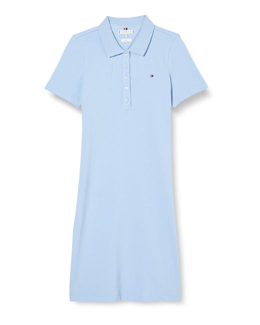 Tommy Hilfiger Blue 1985 Slim Pique Polo Dress Ss Polo Dresses