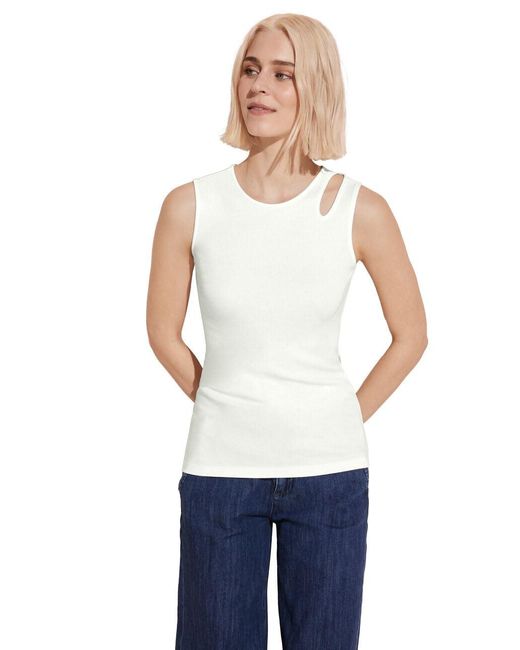 Street One White Top mit Cut Out