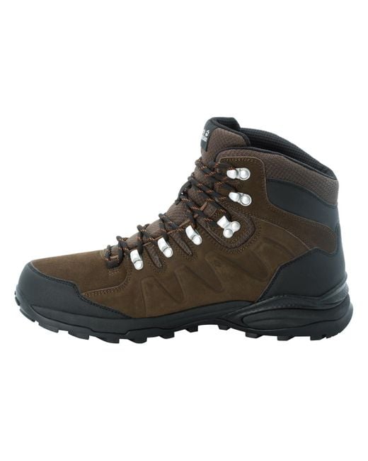 Jack Wolfskin Refugio Texapore Mid M Walking Schuh in Black für Herren