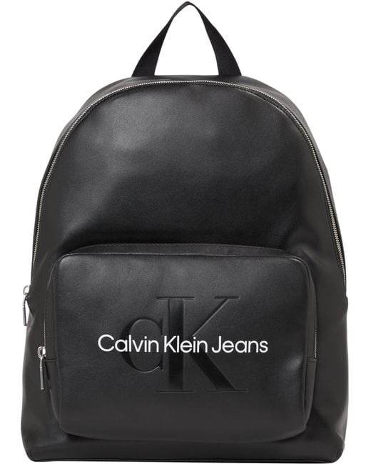 Calvin Klein Black Backpack With Zip