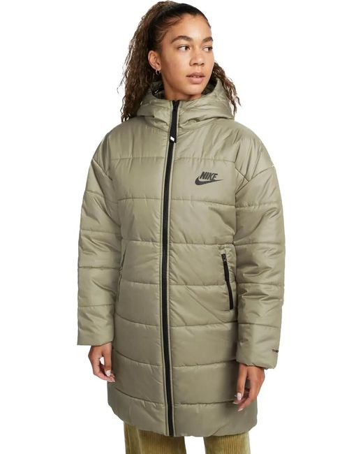 Nike Green Therma Fit Repel Synthetic Fill Coat Women's Jacket Side Xs