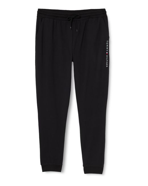 Pantalón de pijama Hombre Track Pant con cintura elástica Tommy Hilfiger de hombre de color Black