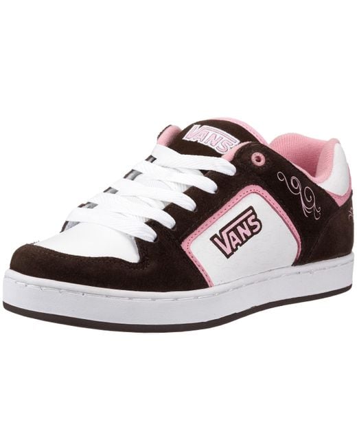 Vans Kendall J Pinstripe Art White/brown Vxfs3da 5 Uk