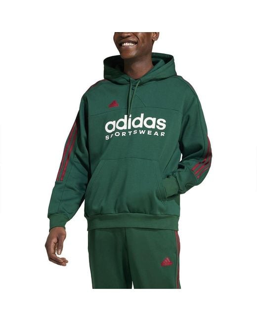Adidas S House Of Tiro Nations Pack Hoodie Adults Green/burgundy L for men