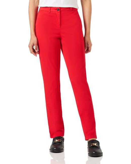 Tommy Hilfiger Red Chino Trousers Slim Fit