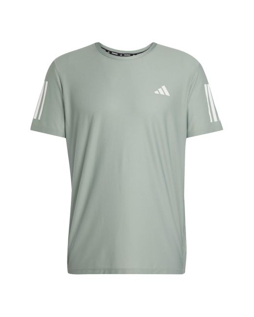 Adidas Own The Run Tee in het Green voor heren