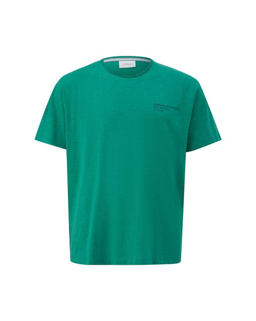 S.oliver Big Size 2146831 T-Shirt in Green für Herren