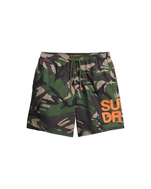 Maillot de Bains Sportswear Logo 17 Swim qx1 Para Camo L Superdry pour homme en coloris Green