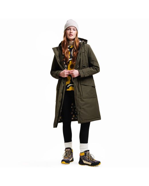 Regatta Black X Orla Kiely S Longline Oversized Jacket