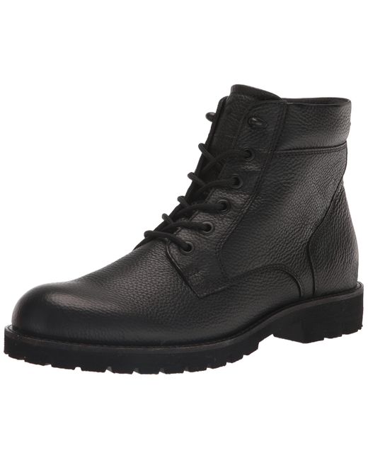 Ecco Black Jamestown Hydromax Water Resistant High Ankle Boot for men
