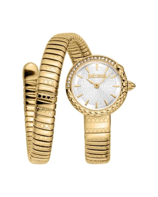 Orologio Analogico al Quarzo Donna con Cinturino in Acciaio Inox JC1L301M0025 di Just Cavalli in Metallic