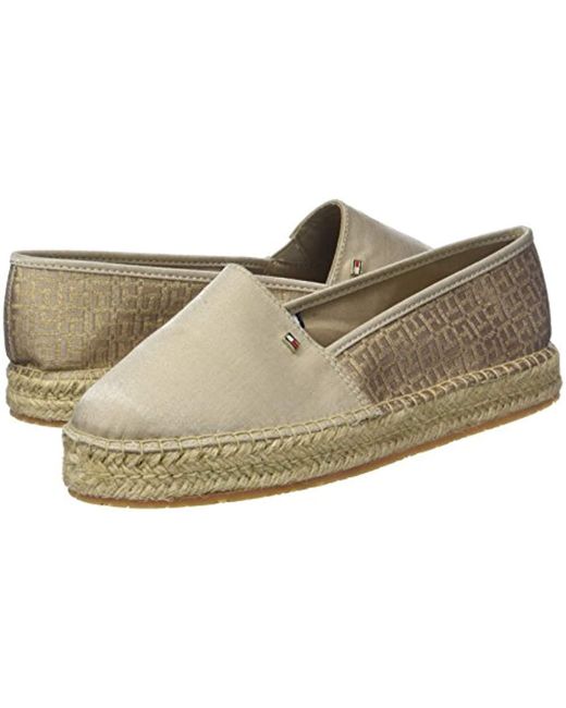 tommy hilfiger espadrilles gold