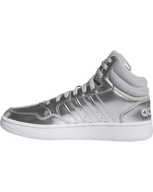 Adidas Gray Hoops 3.0 Mid Basketball Shoes Eu
