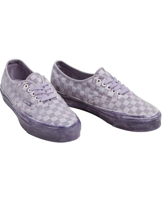 Vans Lx Authentic Reissue 44 Dip Dye Checkerboard Schoen 2025 Lavender Grey in het Black