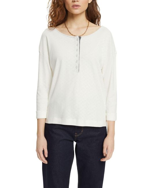 082ee1k337 Camiseta Esprit de color White