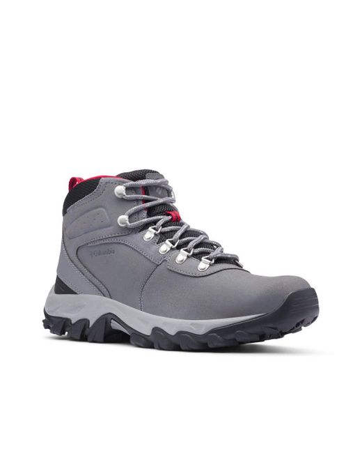 Columbia Gray Mens Newton Ridge Plus Ii Waterproof Hiking Boots for men