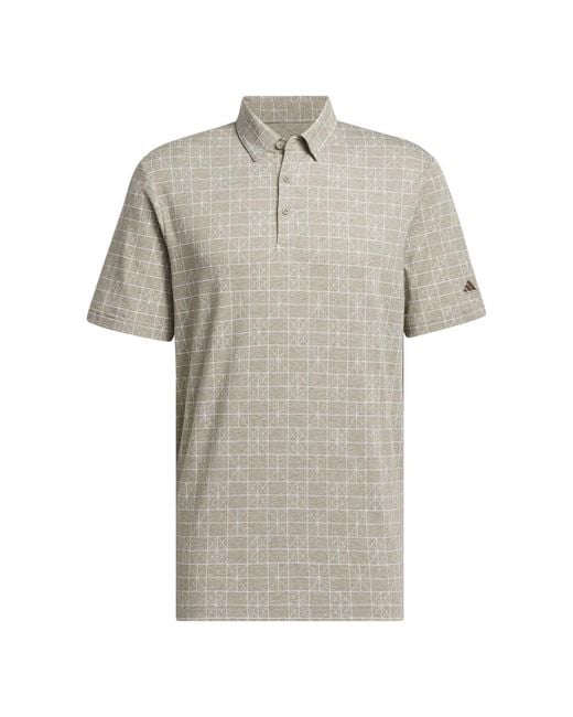 Adidas Gray Go-to Novelty Golf Polo Shirt for men