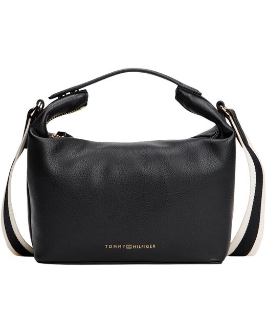 Bolso bandolera Mujer Logotape Crossover con cremallera Tommy Hilfiger de color Black