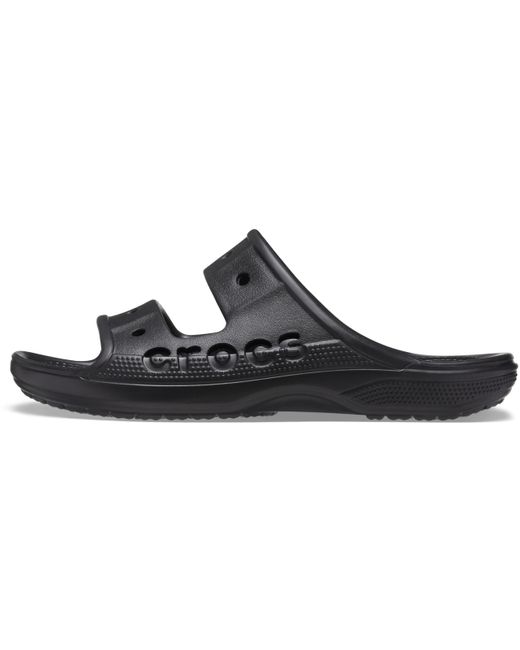 Crocs™ And Baya Two-strap Slide Sandals in Black | Lyst UK