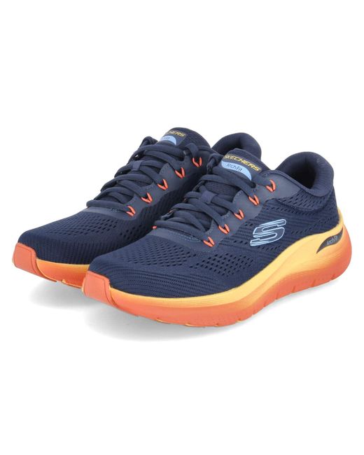 Skechers Low Trainers Arch Fit 2.0 Dark Blue Textile Machine Washable Vegan