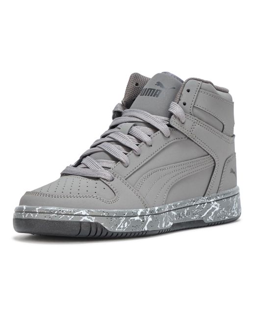 Rebound Layup Mid Shoes di PUMA in Gray