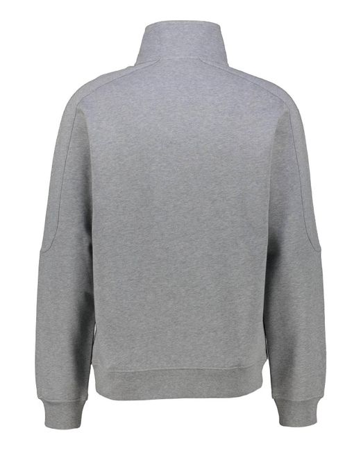 Gant Gray Shield Half Zip Sweatshirt for men