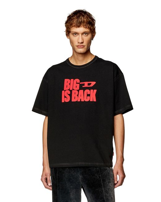 DIESEL T-Boxen-Rücken T-Shirt in Black für Herren