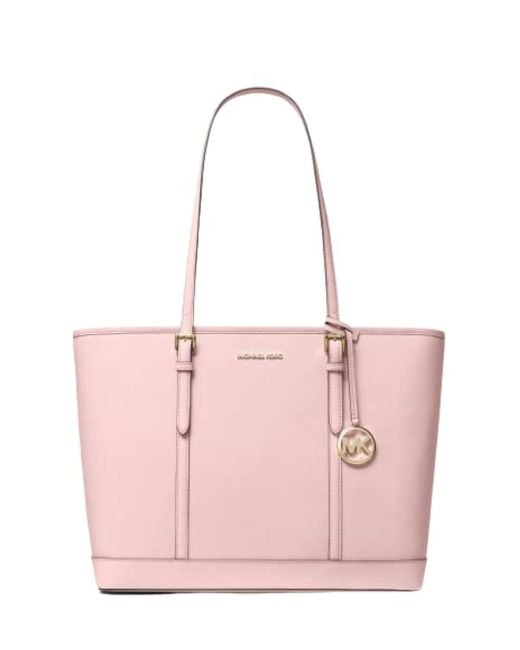 Jet Set Travel Large Shoulder Tote Bag Powder Blush di Michael Kors in Pink