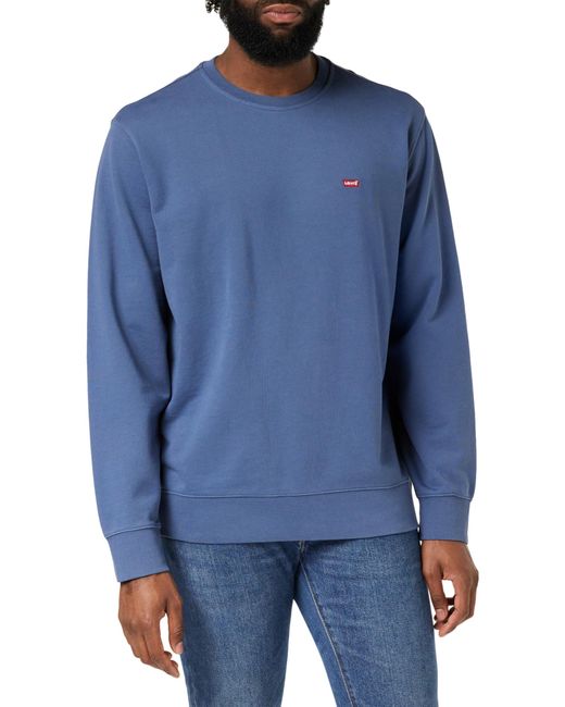 Levi's Blue Crew Sweatshirt Vintage Indigo X S for men