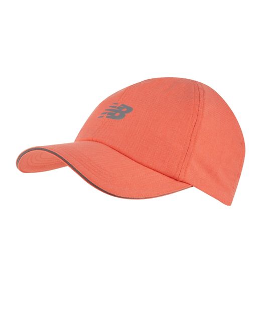 New Balance Pink , , 6 Panel Performance Run Hat, Athletic Stylish Caps For Adults, One Size Fits Most, Gulf Red