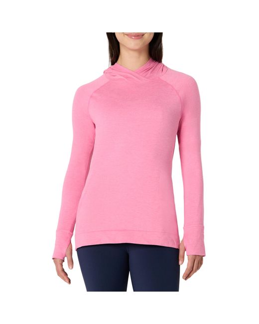 Pull à Capuche Technique Doux et Extensible Amazon Essentials en coloris Pink