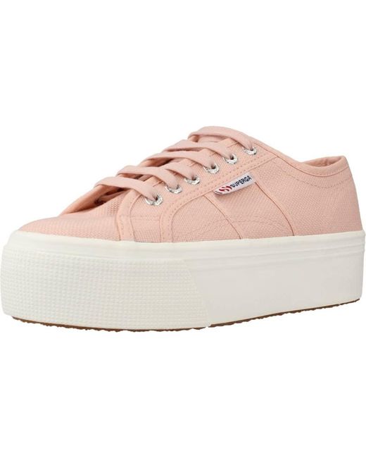 2790 Platform Lady Shoes - Donna di Superga in Pink