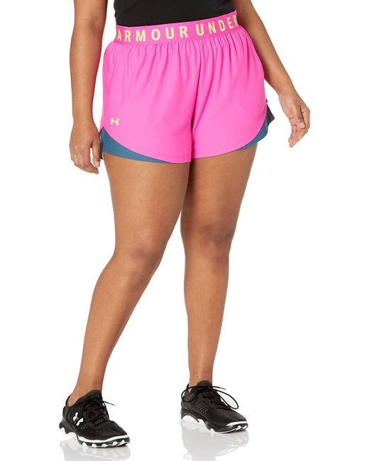 Under Armour Pink Womens Play Up 3.0 Shorts ,
