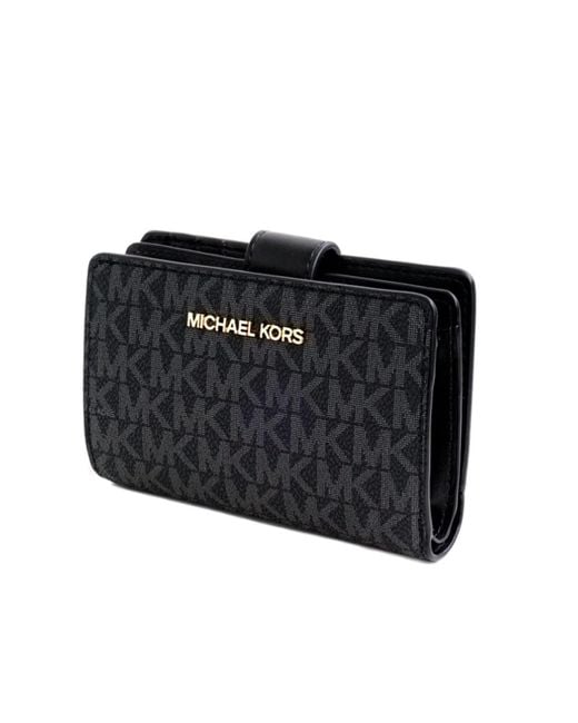Michael Kors Jet Set Travel Medium Bifold Zip Coin/card Wallet Mk