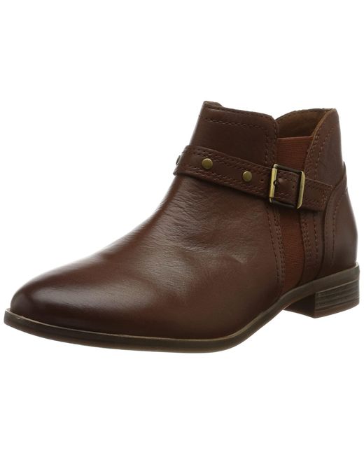 Clarks 's Trish Strap Chelsea Boots in Brown | Lyst UK