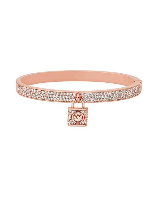 Michael Kors Premium Metallic Muse Rose Gold-tone Brass Bangle