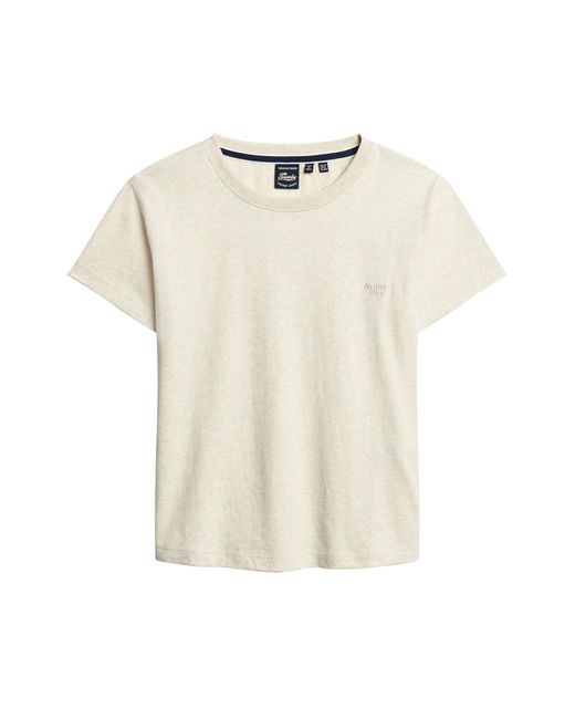 Superdry Natural Essential Logo 90's T Shirt