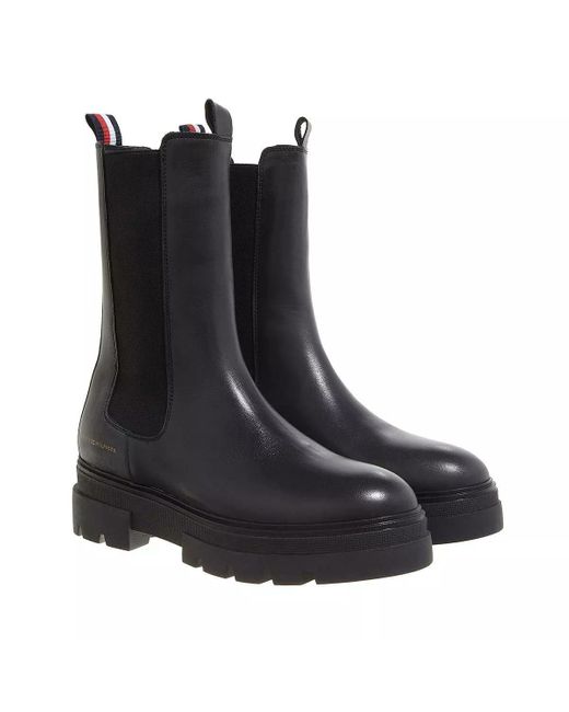 Tommy Jeans Baskets Cuvette Retro Basket Chaussures Tommy Hilfiger en coloris Black