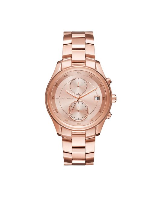 Michael Kors Pink Analog-quartz Watch With Stainless-steel Strap Mk6465