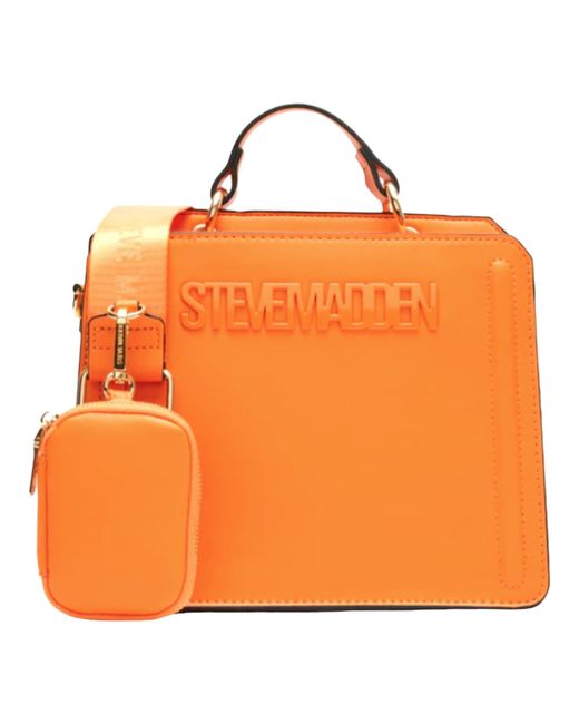 Steve Madden Orange Bevelyn Convertible Crossbody Bag
