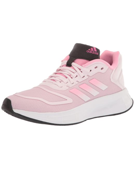 adidas Lace Duramo 10 Running Shoe in Pink | Lyst